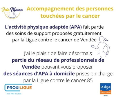 intervention à domicile d'APA pour les personnes ayant un cancer